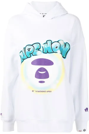 A Bathing Ape Graffiti print logo hoodie