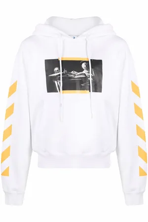 OFF-WHITE Caravaggio painting Diag-stripe hoodie