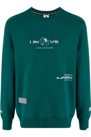 A Bathing Ape Slogan-print crew-neck sweatshirt
