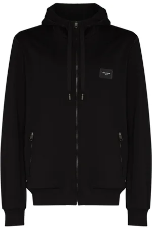 Dolce & Gabbana Logo-tag zip-up hoodie