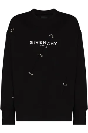 Givenchy Logo-print eyelet-detailing sweatshirt
