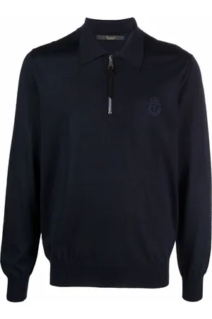 BILLIONAIRE Pullover polo zip jumper