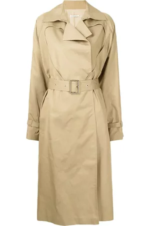 Boyarovskaya Heart-cut belted trench coat