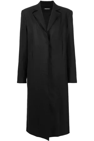 Boyarovskaya Slit-detail single-breasted coat
