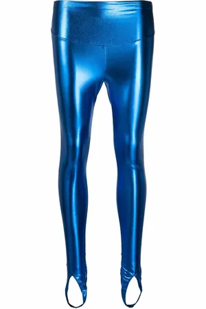 MAISON CLOSE Angel metallic-effect leggings