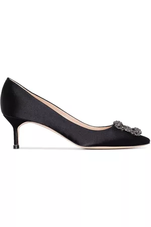 Manolo Blahnik Hangisi 50mm bejewelled detail pumps