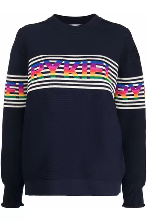 Sonia by Sonia Rykiel Striped logo-knit jumper