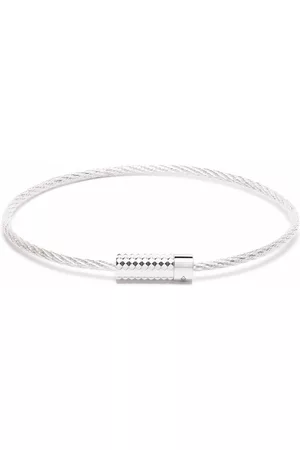 Le Gramme 9g pyramid cable bracelet