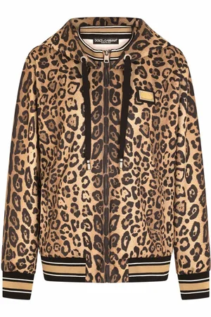 Dolce & Gabbana Leopard-print zip-up hoodie