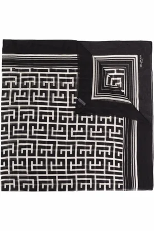 Balmain Monogram pattern scarf