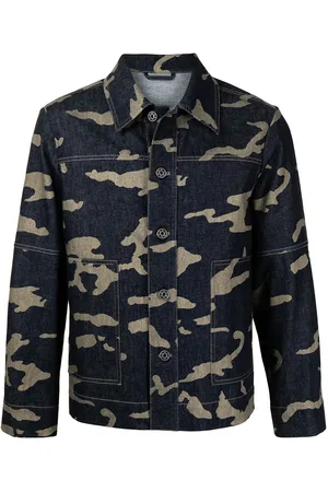 Ports V Camouflage-print denim jacket