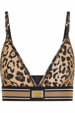 Dolce & Gabbana Leopard-print bralette top