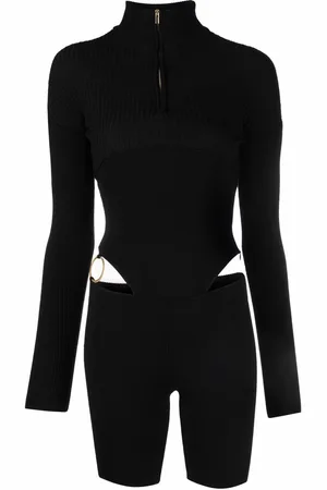 Jacquemus Cut-out knitted playsuit