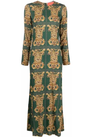 La DoubleJ Swing tiger-print dress