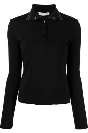 Serafini Stretch long-sleeve polo shirt