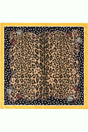 Dolce & Gabbana Leopard-print silk scarf