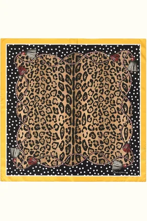 Dolce & Gabbana Leopard-print silk scarf
