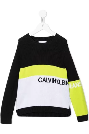 Calvin Klein Colour-block print jumper