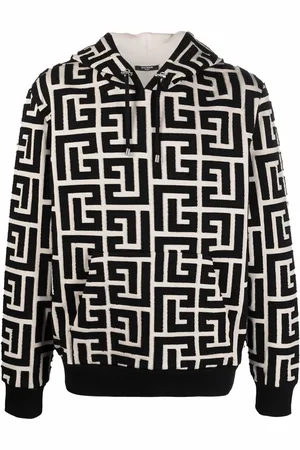 Balmain Monogram-print hoodie