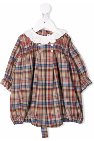SIOLA Tartan-print cotton romper