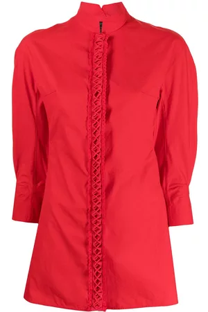 SHIATZY CHEN Mandarin-collar cotton shirt