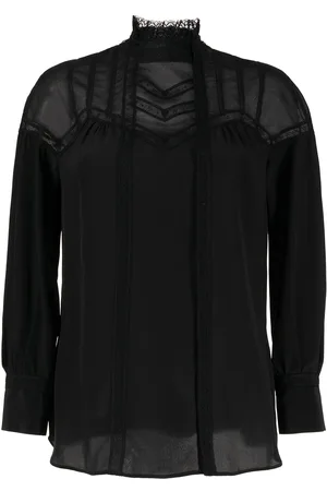 SHIATZY CHEN Tulle panelled silk blouse