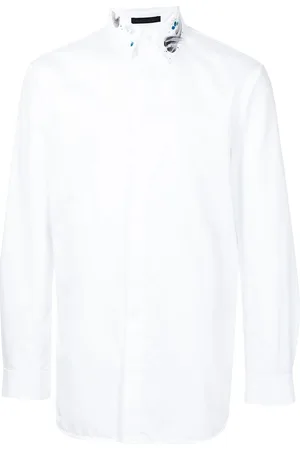 SHIATZY CHEN Hand-drawn collar cotton shirt