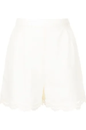 SHIATZY CHEN Floral lace-trim shorts