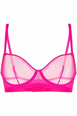 MAISON CLOSE Sheer balconette bra