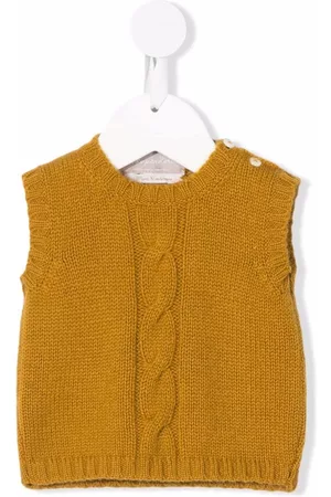 LA STUPENDERIA Cable-knit cashmere vest