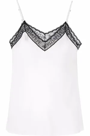 Patrizia Pepe Lace-detail vest top