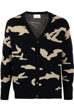 Ports V Camouflage-print wool cardigan