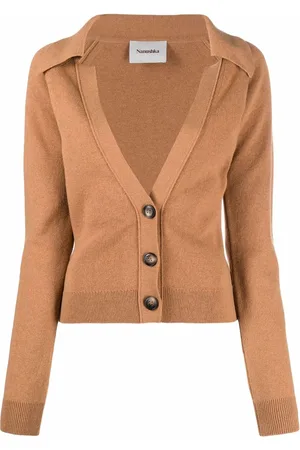 Nanushka Jodi rib-trimmed knitted cardigan