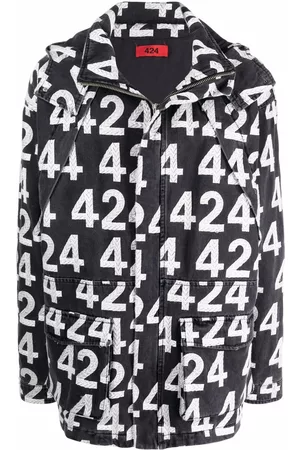 424 FAIRFAX All-over logo print jacket