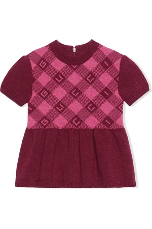 Gucci Check-pattern short-sleeve dress