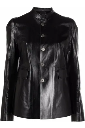 SAPIO Single-breasted leather jacket