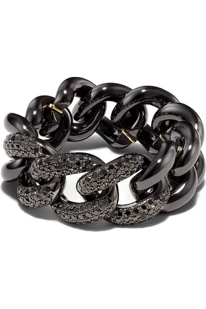 Shay 18kt gold diamond chain ring