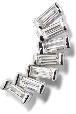 PERSÉE 18K white gold Baguette diamond earring
