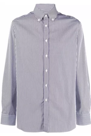Xacus Stripe-print button-down shirt