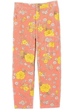 ERL Floral-print corduroy trousers