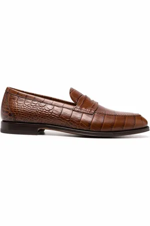 Scarosso Crocodile effect loafers