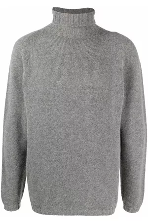 LARDINI Roll-neck wool-blend jumper