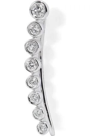 Roxanne First 14K gold Crawler diamond ear cuff