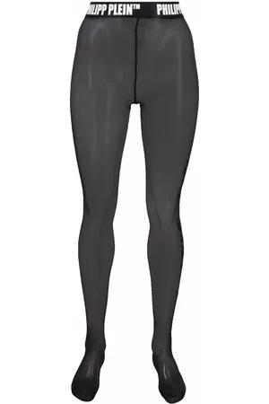 Philipp Plein One Step logo-waistband tights