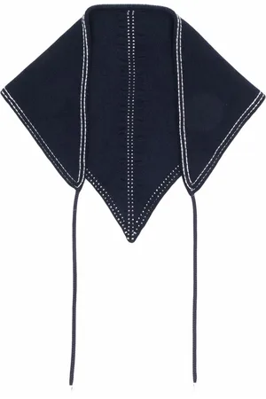 Barrie Draped-strap cashmere foulard