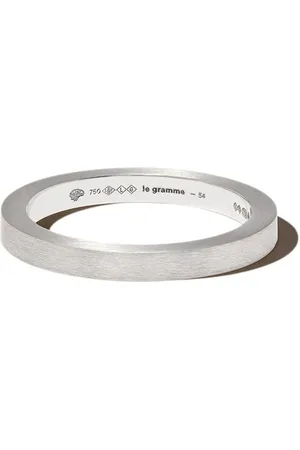 Le Gramme 18kt white gold 5g ribbon brushed band ring