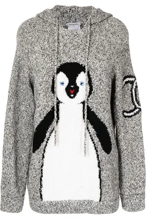 CHANEL 2007 penguin drawstring hoodie