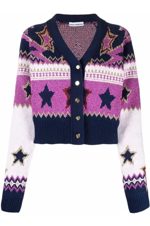 Paco rabanne Metallic star-knit cardigan