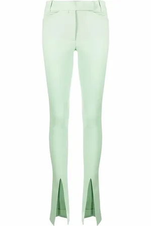 The Attico Slit-detail flared trousers