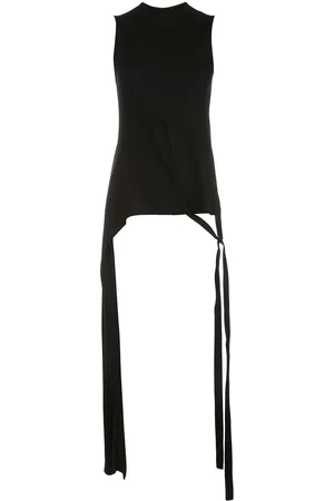 ROSETTA GETTY Sleeveless split apron T-shirt